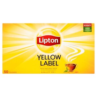 Społem Lipton Yellow Label Herbata czarna 100 g (50 torebek) oferta