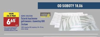 ALDI Ścierki i ręczniki kuchenne bawełna bio 50 x 70 cm Home Creation oferta