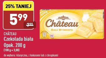 ALDI Czekolada biała Chateau oferta