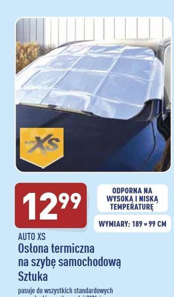 ALDI Osłona termiczna na szybę 189 x 99 cm Auto Xs oferta