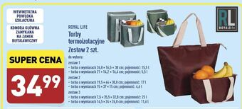 ALDI Torby termoizolacyjne 17 l + 4.6 Royal Life oferta