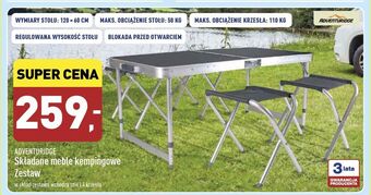 ALDI Krzesło kempingowe Adventuridge oferta