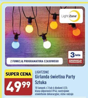 ALDI Girlanda party 10 led Lightzone oferta
