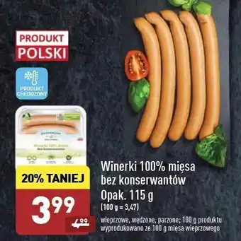 ALDI Winerki 100% mięsa Goodvalley oferta