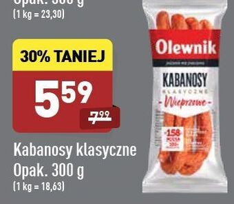 ALDI Kabanosy klasyczne wieprzowe Olewnik oferta
