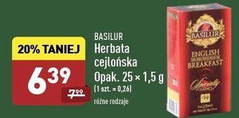ALDI Herbata english breakfast Basilur oferta