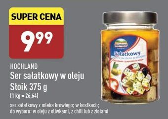 ALDI Ser sałatkowy w kostkach z oliwkami i papryką oleju Hochland oferta