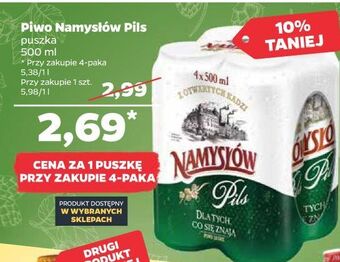 Netto Piwo Namysłów Pils oferta