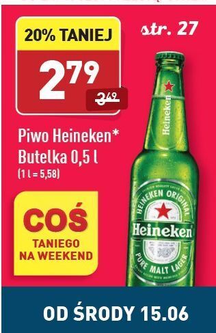 ALDI Piwo Heineken oferta