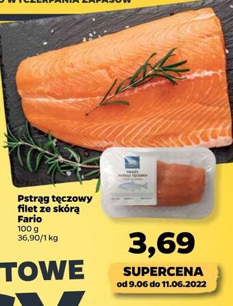 Netto Pstrąg tęczowy filet ze skórą Fario oferta
