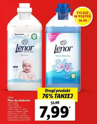 Lidl Płyn do płukania Lenor 1,36 l oferta