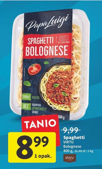 Intermarche Spaghetti bolognese Papa Luigi oferta