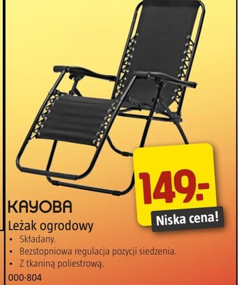 Jula Leżak ogrodowy Kayoba oferta