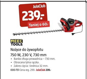 Jula Nożyce do żywołpłotu Meec Tools oferta