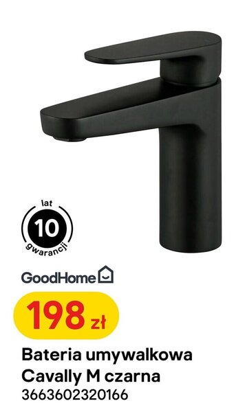 Castorama Bateria umywalkowa Cavally M czarna oferta
