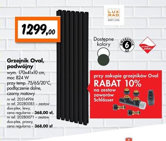 Bricoman Grzejnik Oval podwójny oferta