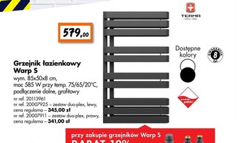 Bricoman Grzejnik łazienkowy Warp S oferta