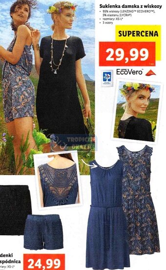 Lidl Sukienka damska z wiskozy oferta