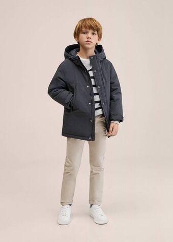 MANGO Pikowana kurtka z kapturem oferta