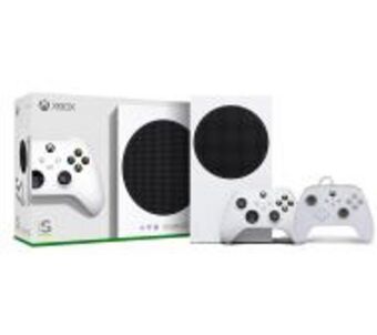 Xbox series s + pad przewodowy powera xbox series x/s (biały)