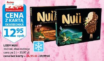 Auchan Lód salted caramel & australian macadamia Nuii oferta