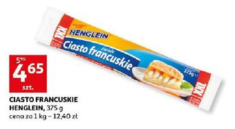 Auchan Ciasto francuskie xxl Henglein oferta