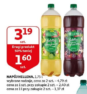 Auchan Napój jabłko i winogrona Hellena oferta