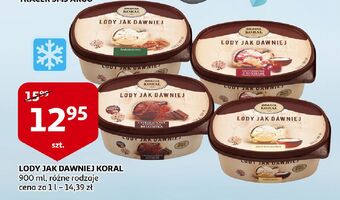 Auchan Lody śmietankowe z wiśniami i sosem wiśniowym Bracia Koral Jak Dawniej oferta