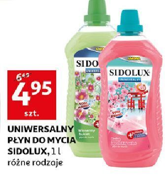 Auchan Płyn do mycia kwiat japońskiej wiśni Sidolux Uniwersalny oferta