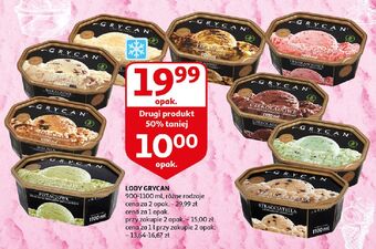 Auchan Lody truskawkowe Grycan oferta