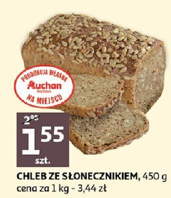 Auchan Chleb słonecznikowy Auchan oferta
