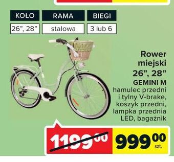 Carrefour Market Rower miejski 28" oferta