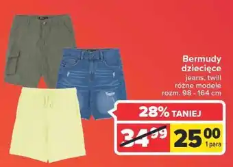 Carrefour Bermudy chłopięce 98-164 cm oferta