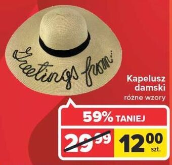 Carrefour Kapelusz damski oferta