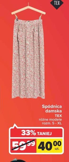 Carrefour Spódnica damska rozm. s-xl Tex oferta