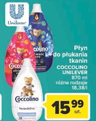 Carrefour Płyn do płukania fuchsia passion Coccolino Ultimate Care oferta