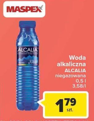 Carrefour Woda niegazowana Alcalia oferta