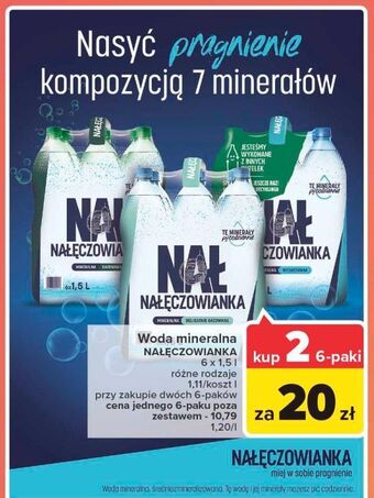 Carrefour Woda gazowana Nałęczowianka oferta