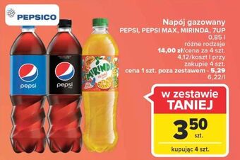 Carrefour Napój orange Mirinda oferta