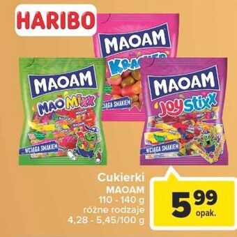 Carrefour Gumy rozpuszczalne kracher Haribo Maoam oferta
