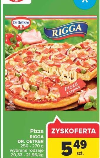 Carrefour Pizza z szynką Dr. Oetker Rigga oferta