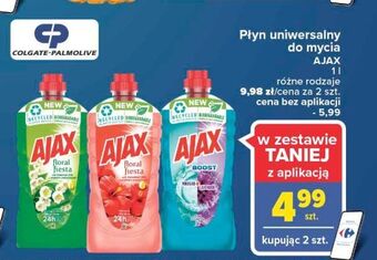 Carrefour Płyn do mycia ocet & lawenda Ajax Boost oferta