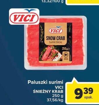Carrefour Paluszki surimi snow crab Vici oferta