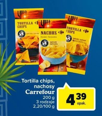 Carrefour Chipsy tortilla naturalne Carrefour oferta