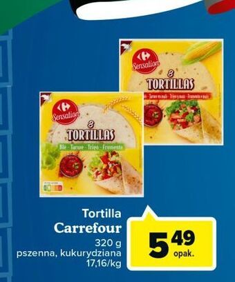 Carrefour Tortilla pszenna Carrefour Sensation oferta