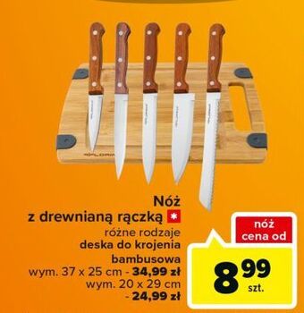 Carrefour Nóż z drewnianą rączką oferta