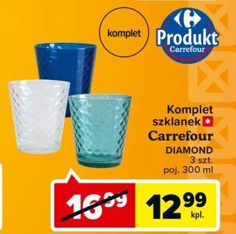 Carrefour Szklanka diamond 300 ml Carrefour oferta