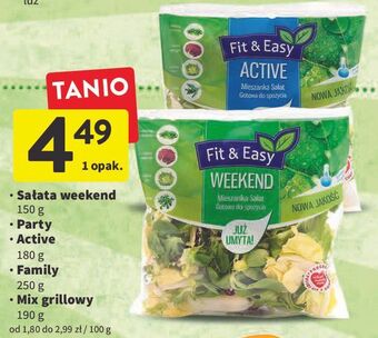 Intermarche Mieszanka sałat family Fit & Easy oferta