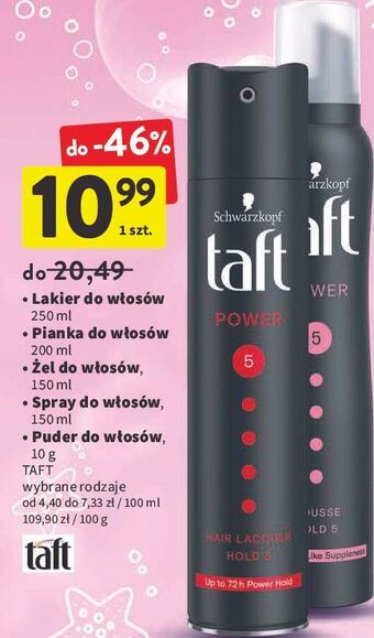Intermarche Lakier do włosów Taft Power oferta