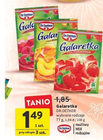 Intermarche Galaretka truskawkowa Dr. Oetker oferta